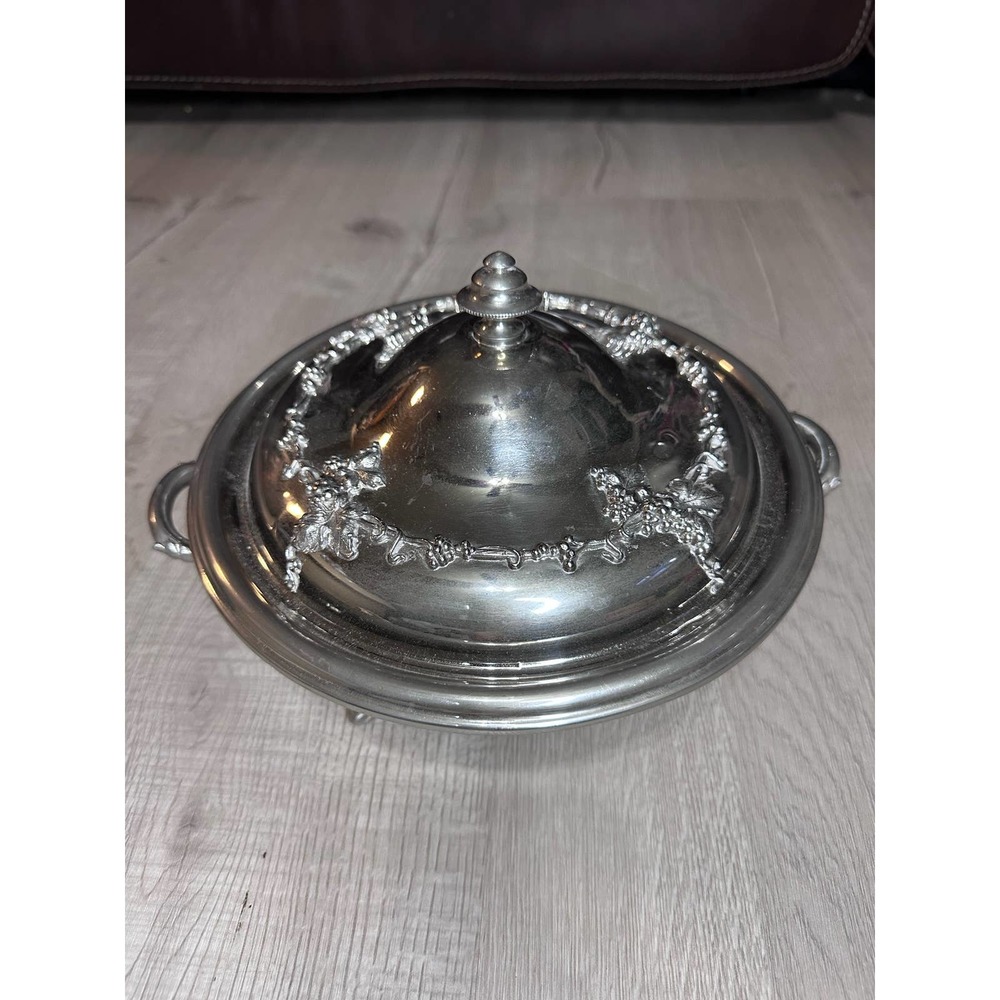 Vintage Manning Brown chaffing/serving silver plated dish